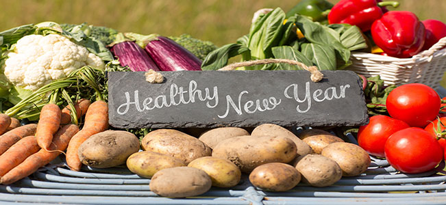 Neujahr auf dem Bauernhof