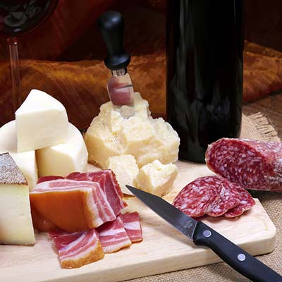 Bio-Agriturismo mit typischen Produkten